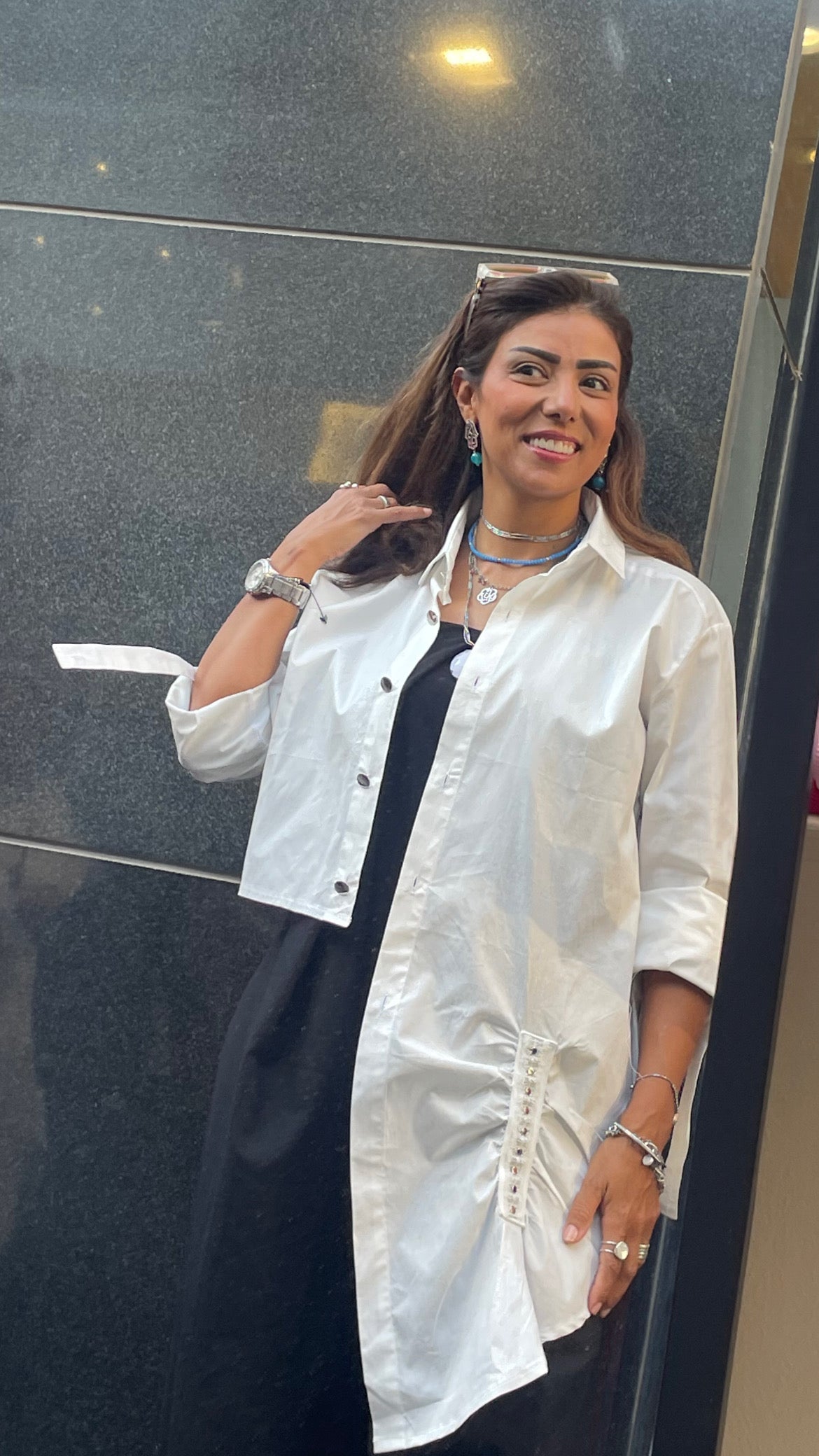 White Glitter Shirt