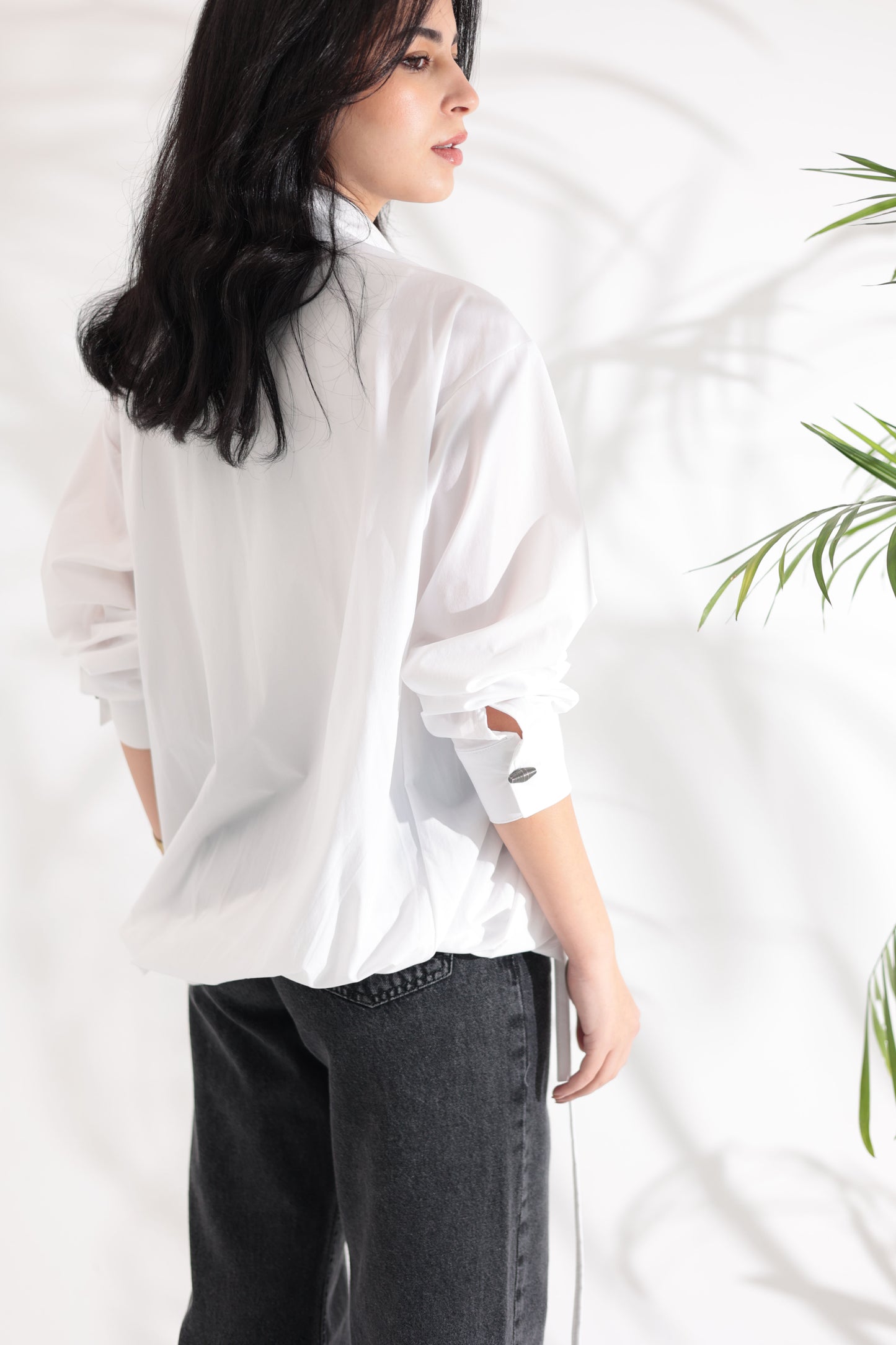 Tie-Up White Shirt