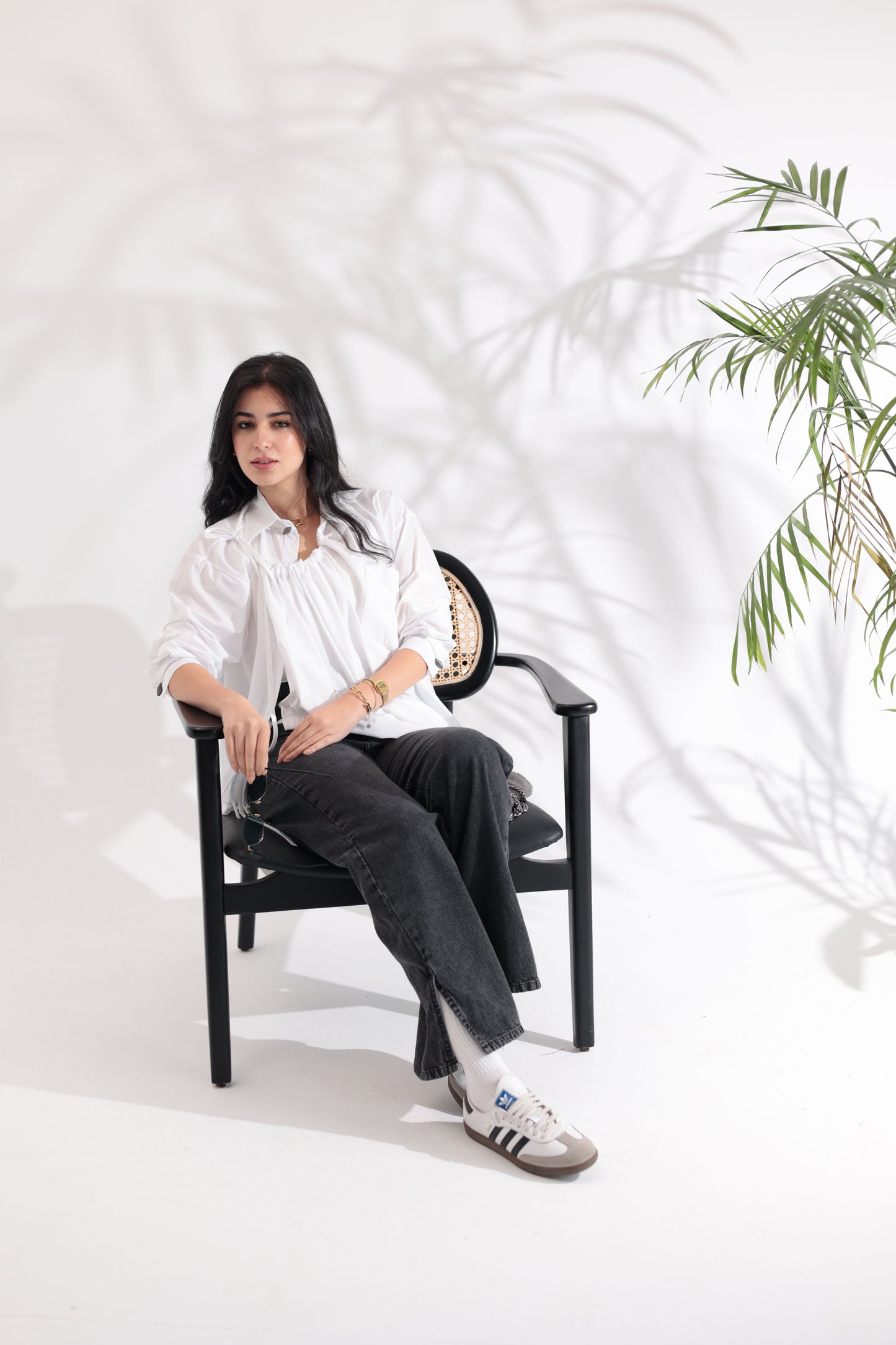 Tie-Up White Shirt