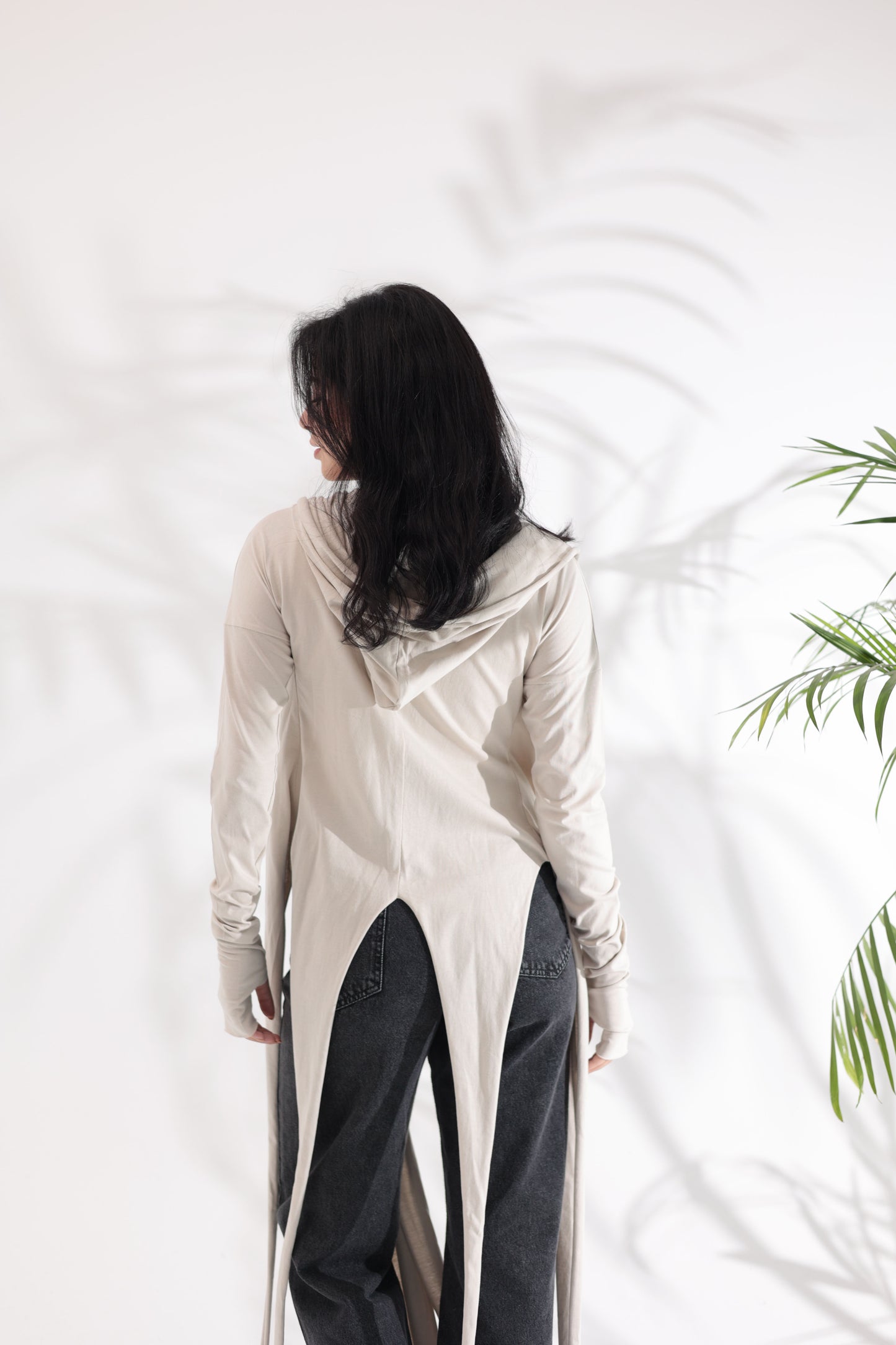 Studded Greige Cardigan