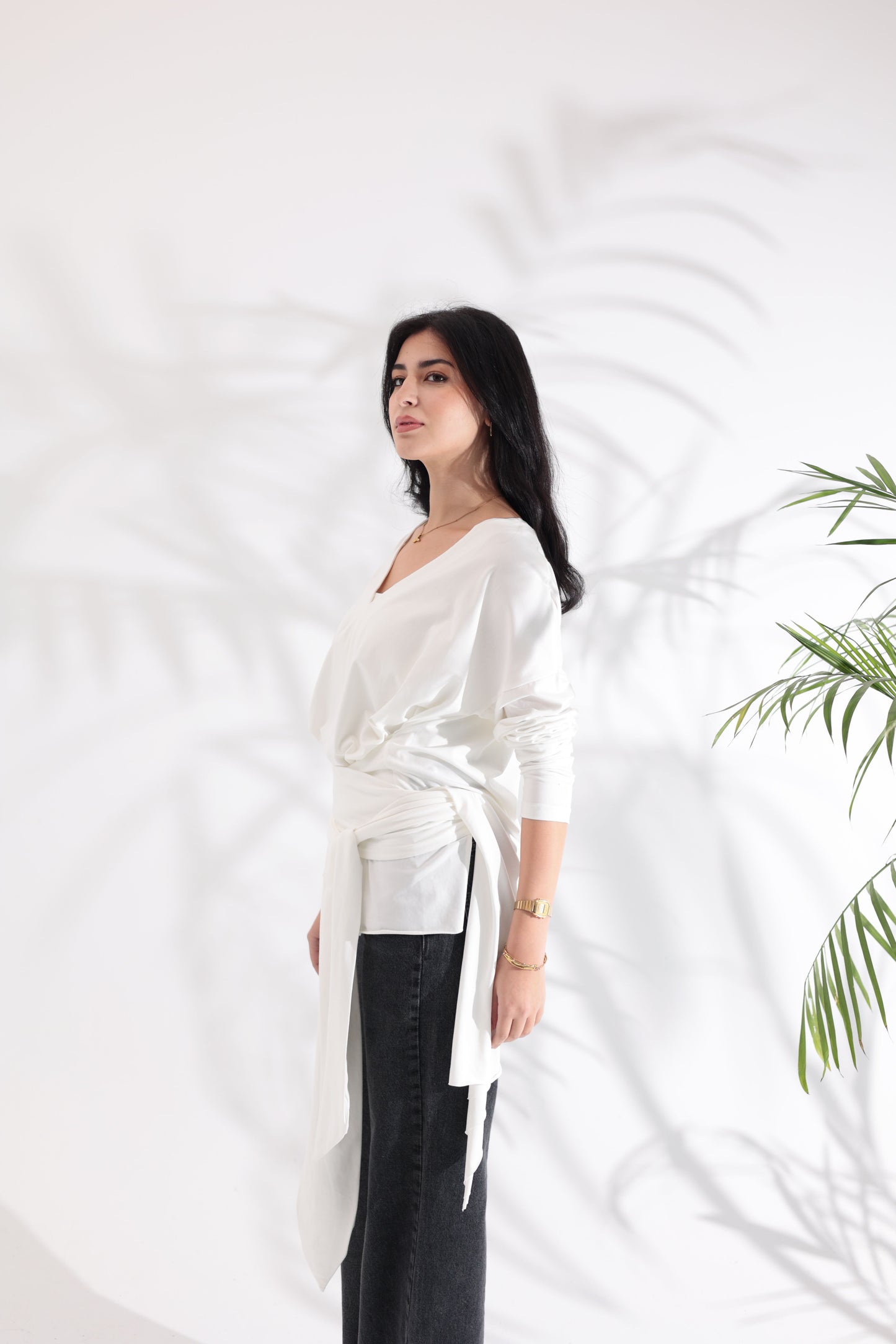 Wrapped White T-shirt