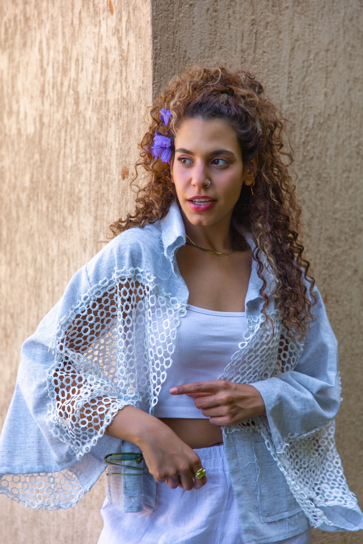 Linen Net Jacket