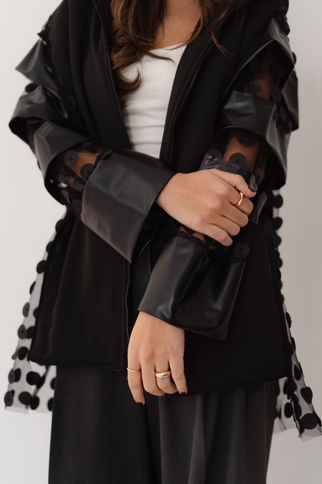 Black Polka Dots Jacket
