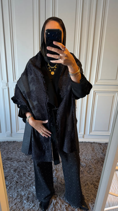 Grey Wool Scarf