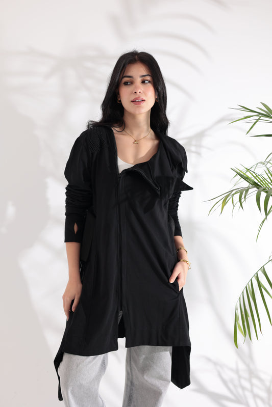 Active Black Cardigan