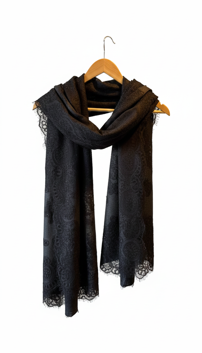 Grey Wool Scarf