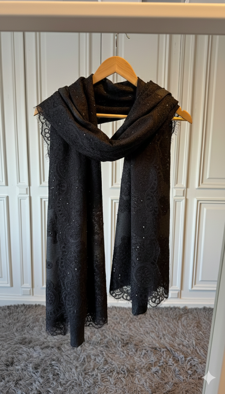 Grey Wool Scarf
