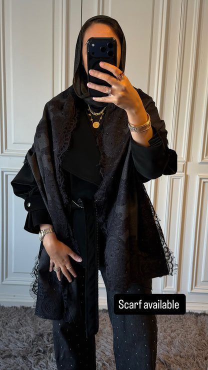 Grey Wool Scarf