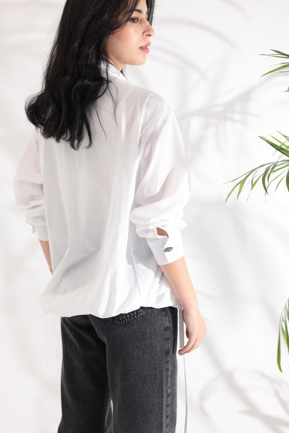 Tie-Up White Shirt