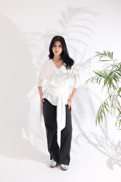Wrapped White T-shirt
