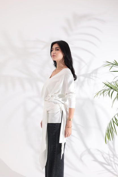 Wrapped White T-shirt
