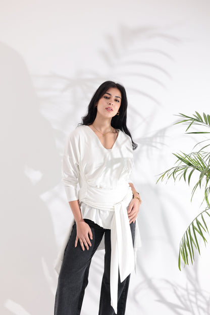 Wrapped White T-shirt