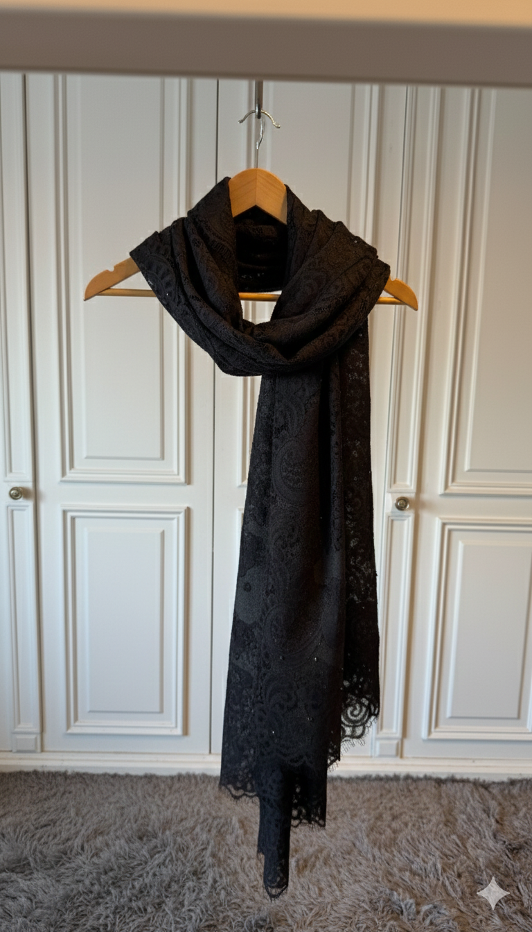 Grey Wool Scarf