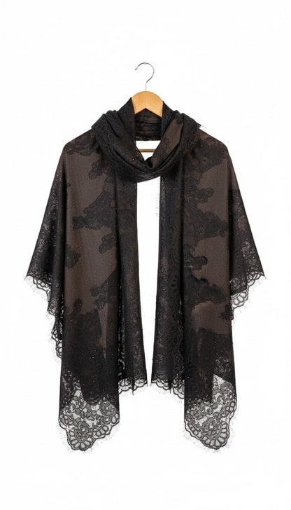 Brown wool scarf