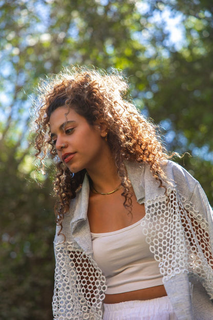 Linen Net Jacket