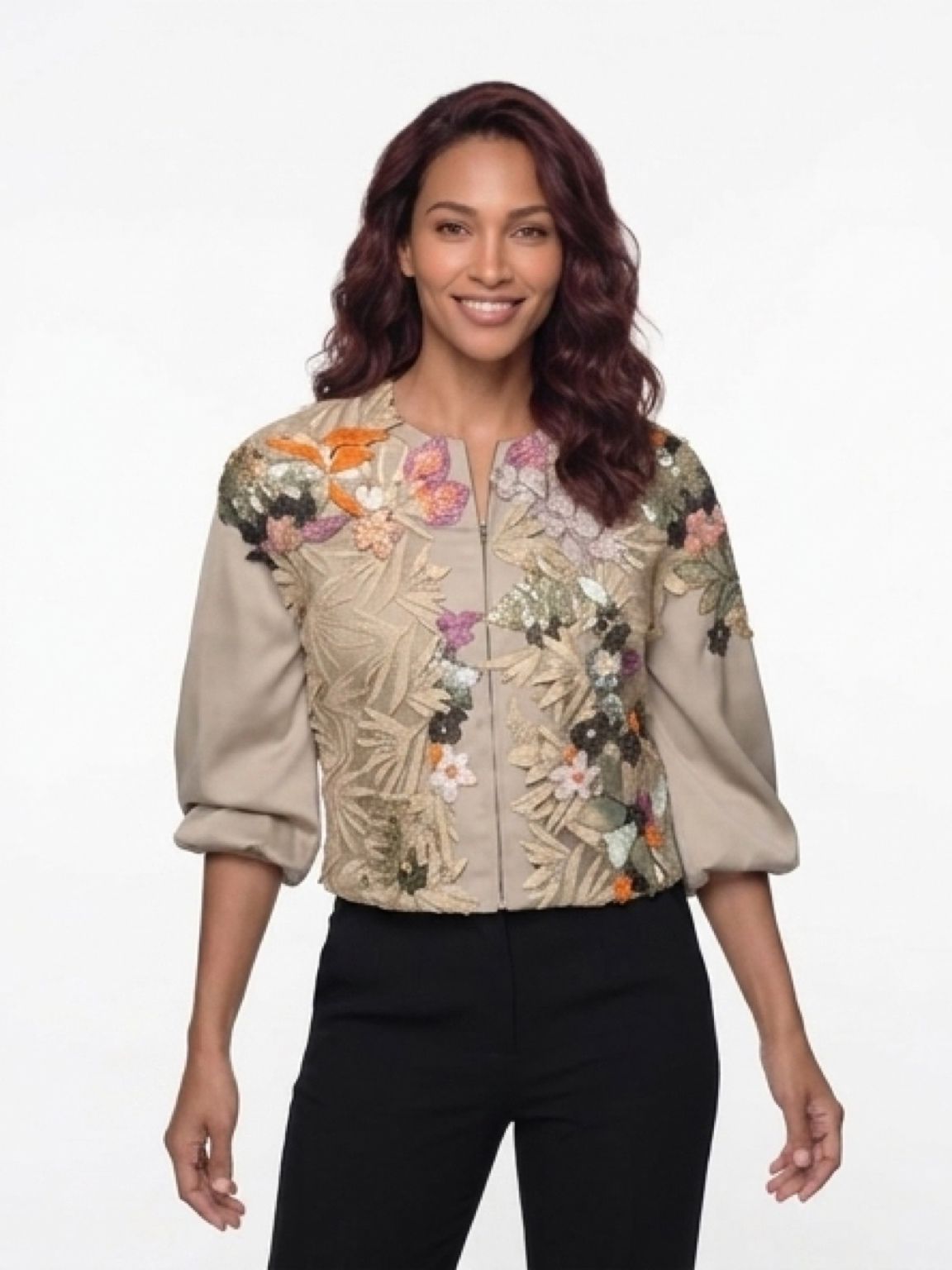 Satin Olive Bomber Jacket
