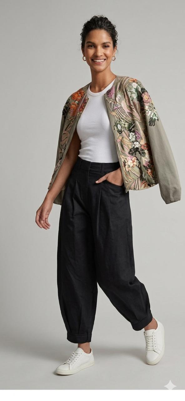 Satin Olive Bomber Jacket