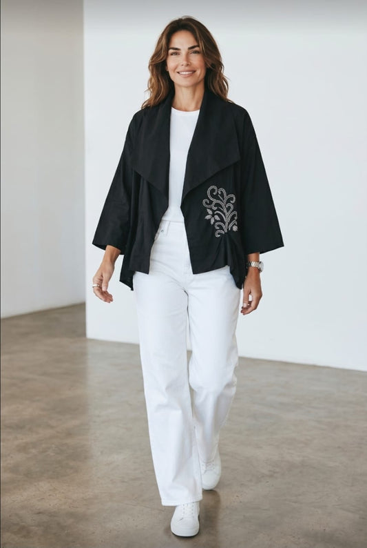 Black Soft Cardigan