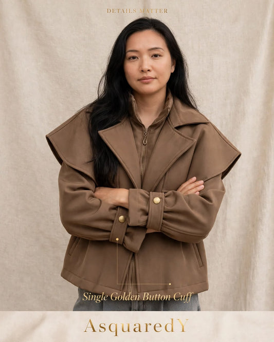 Taupe Cape Jacket
